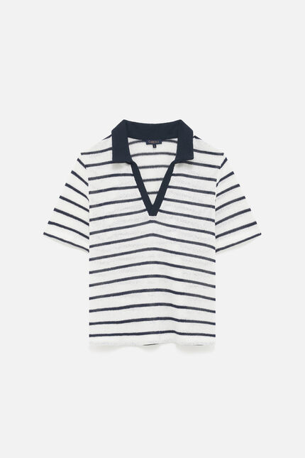 camiseta teline azul marino mujer