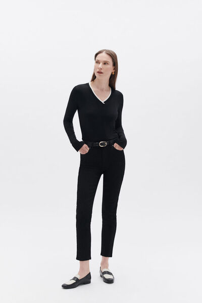T-shirt tresor noir femme