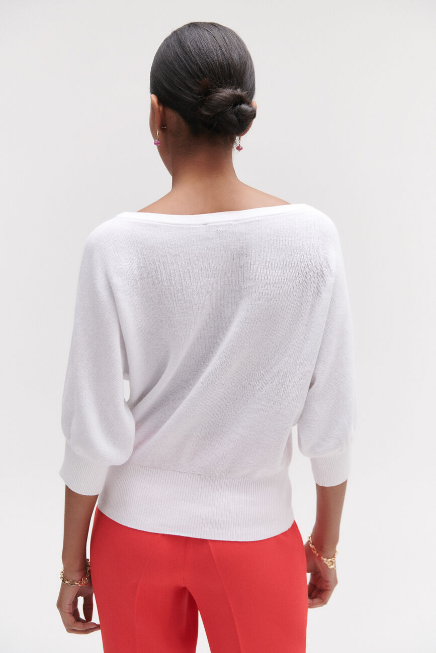 Joan oversized sweater white woman