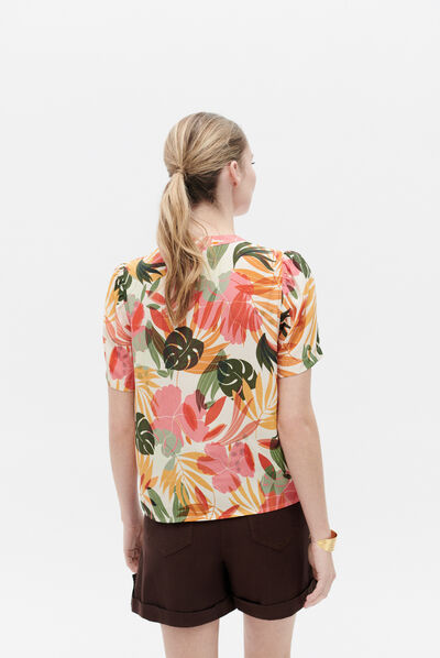 blusa sun rosa corallo donna
