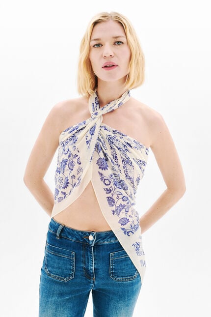 Foulard Lysandre creme femme