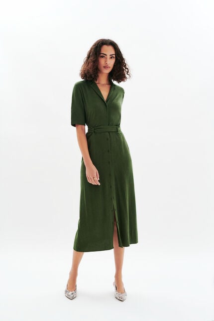 Abito Rtifanny2 verde cachi donna