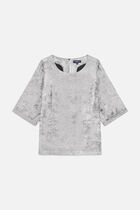 clarise blouse silver grey woman