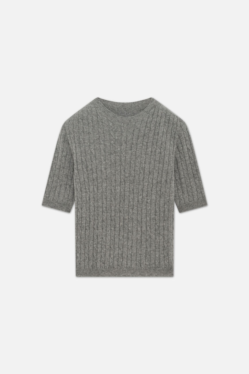 Mtheodore sweater made in Italy grey woman