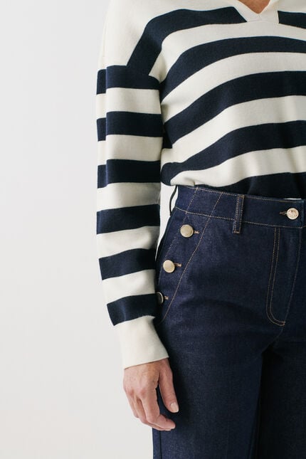 Pantalon pdelhobo denim double stone femme