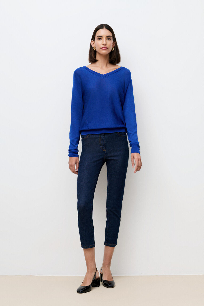 Pull Mcallista bleu electrique femme