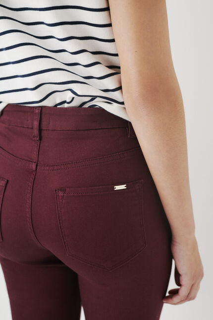 pantalon tony bordeaux femme