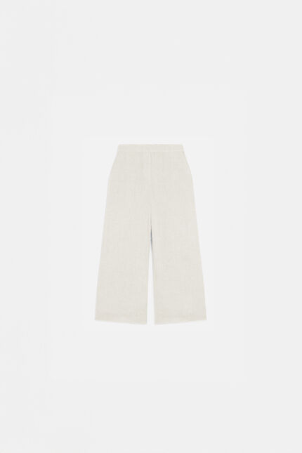 Pantalon pandi 100% lin sable femme