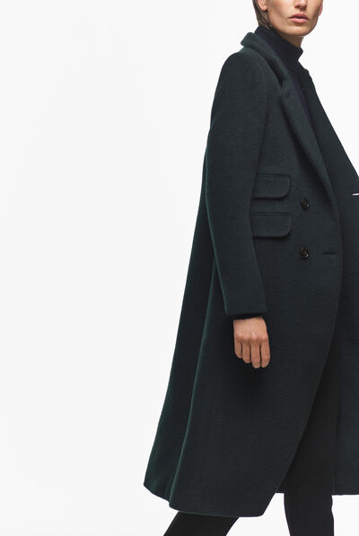 Manteau numero3 c1 vert fonce femme