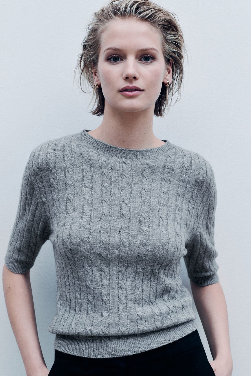 Mtheodore sweater made in Italy grey woman