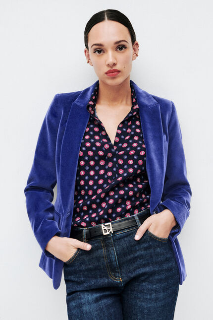 blazer aurora bleu femme