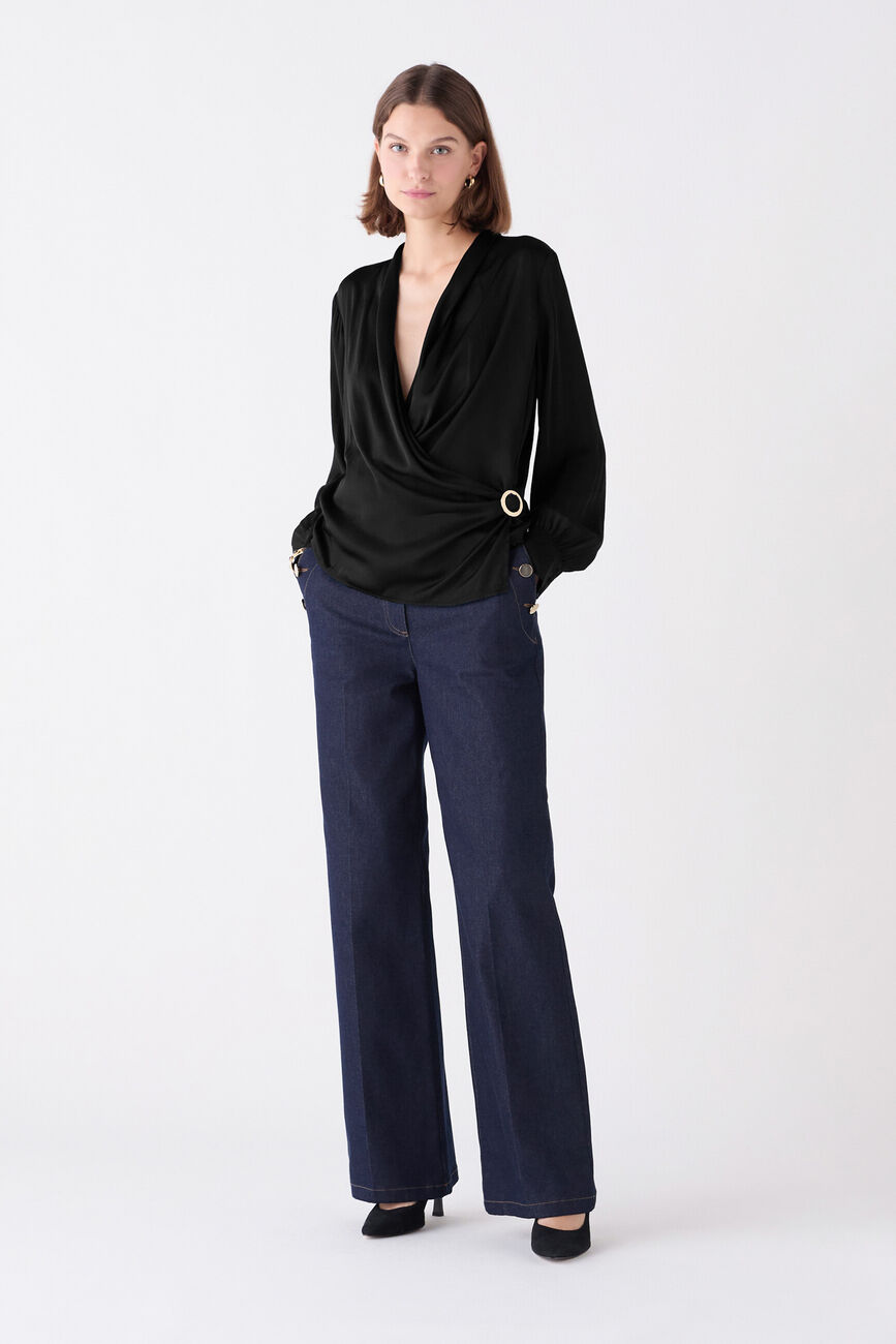 Blouse Coeurly noir femme