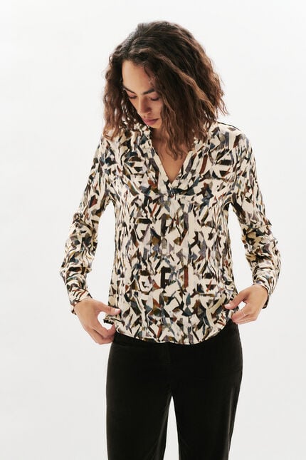 Chemise Clara ecru femme