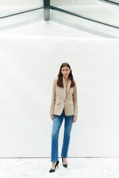 Blazer Aurora beige donna