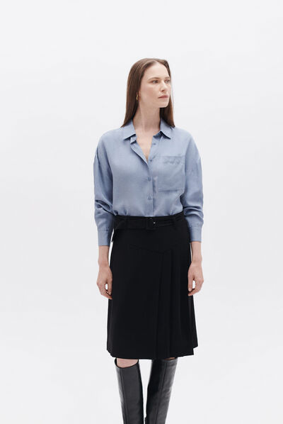 Jupe jarette noir femme