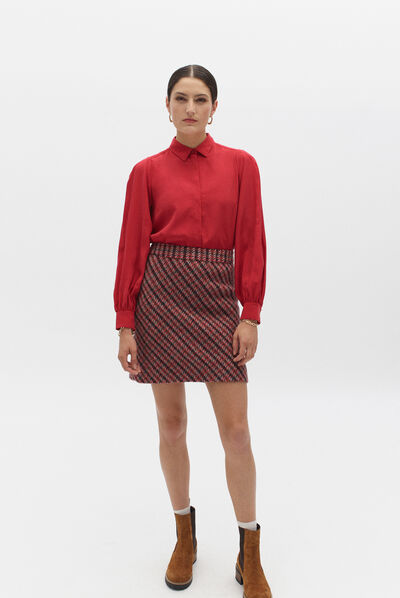 jupe phoenix rouge femme