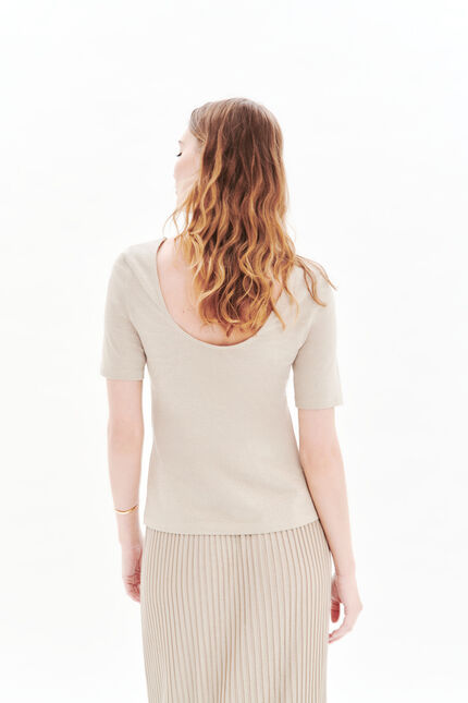 T-shirt Tines sable femme