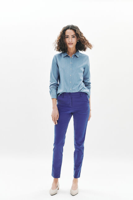 Pantalón adelmo azul eléctrico mujer