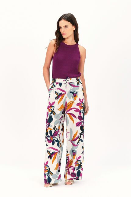 Pantalon peinture 1 prune femme