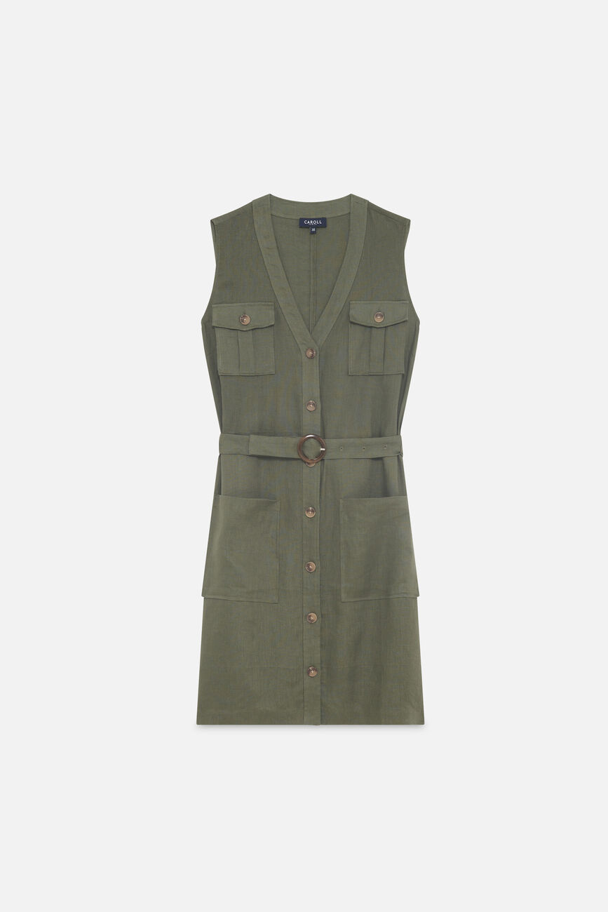 Robe Rlaurny vert kaki femme