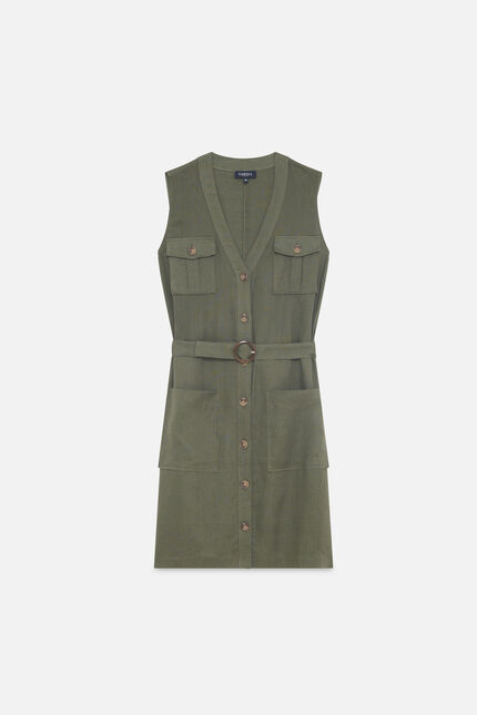 Abito Rlaurny verde cachi donna
