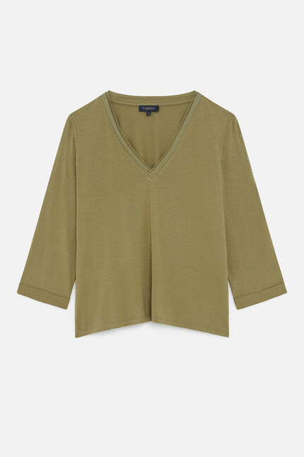 T-shirt tbasic vert femme