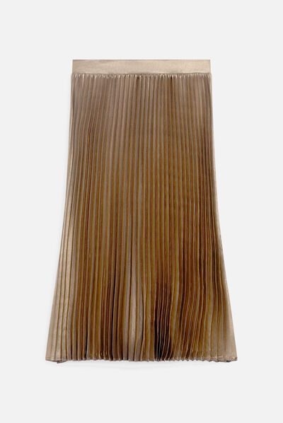 Jupe amelia2 couleur or femme