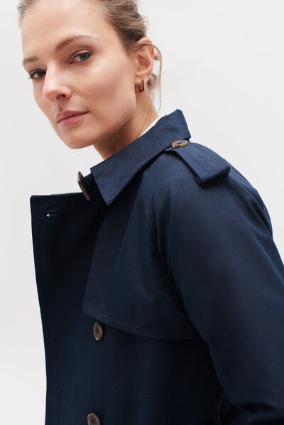 trench max bleu marine femme