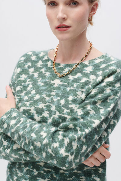 Pull melina vert fonce femme
