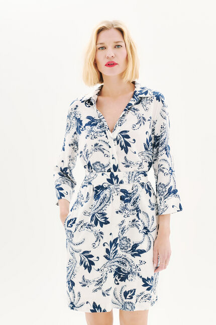 Robe Rlaurane ivoire femme