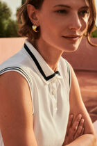Tennis t-shirt ivory woman