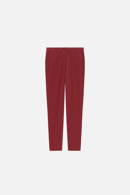 Pantalón adelmo burdeos mujer