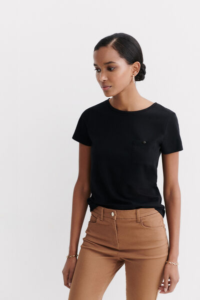 T-shirt Ninon zwart vrouw