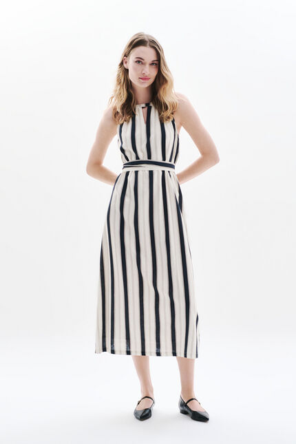 Abito Rstripes nero donna