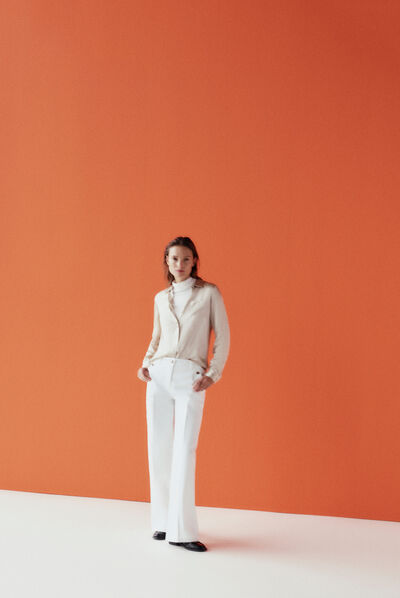 pantalon bosco blanc femme