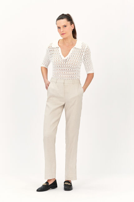 Pantaloni Pierrot sabbia donna