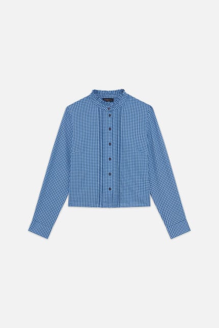 Chemise Cyrielle bleu gris femme