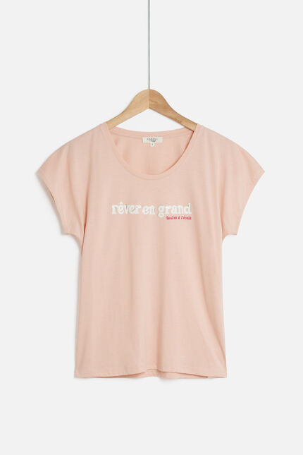 T-shirt Tolivia rosa corallo donna