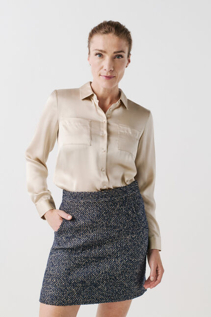 Rok Apoline marineblauw vrouw
