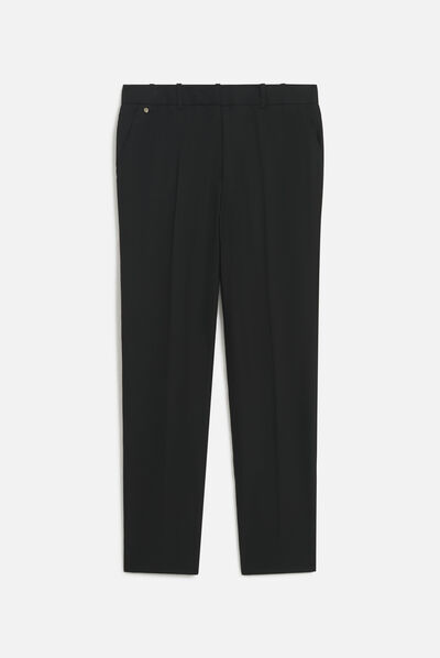 Pantalón pcesar negro mujer
