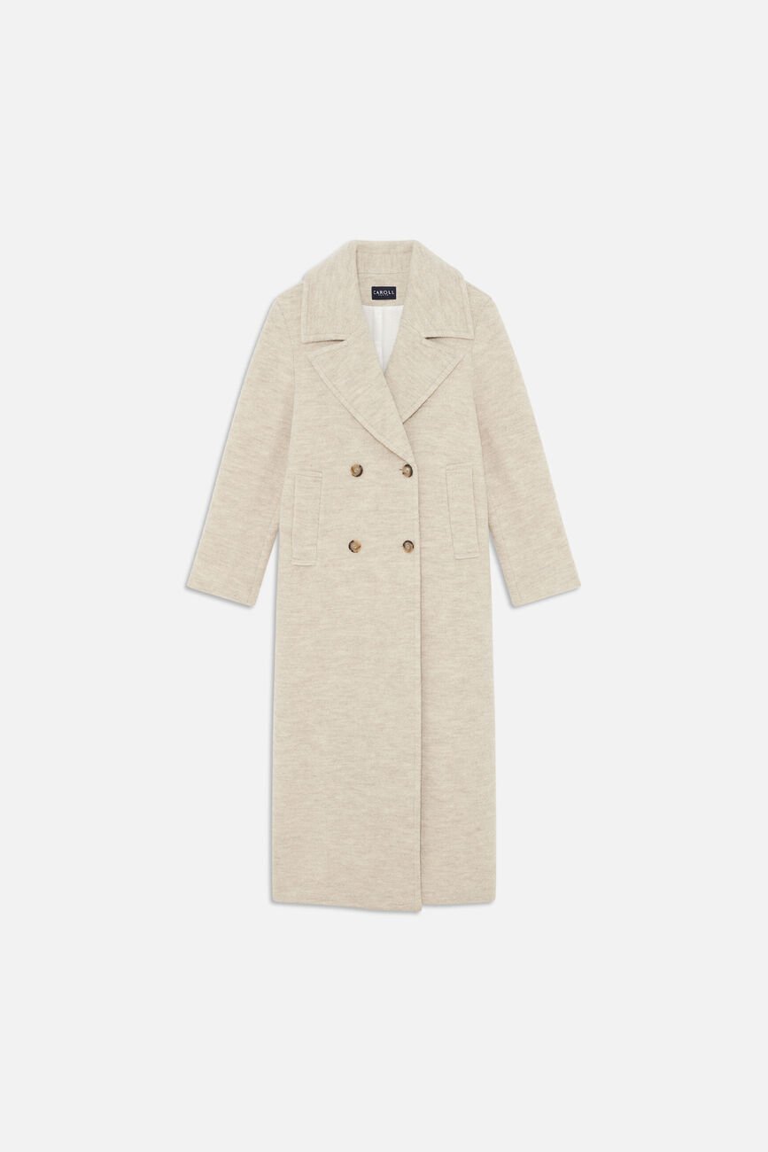 Gabanone2 coat 100% wool ecru woman