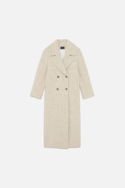 Gabanone2 coat 100% wool ecru woman