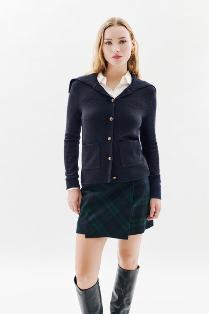Gilet mlouna bleu marine femme