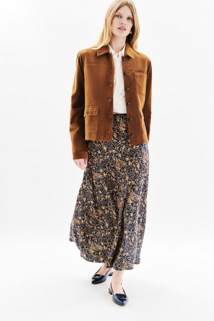 Vminatavelours jacket taupe woman