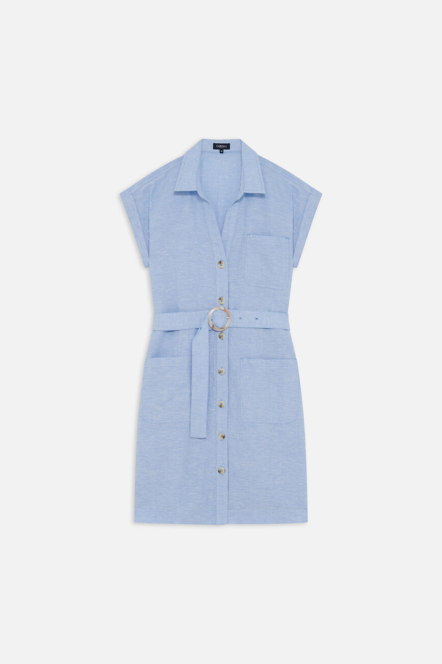 Robe Remila bleu ciel femme