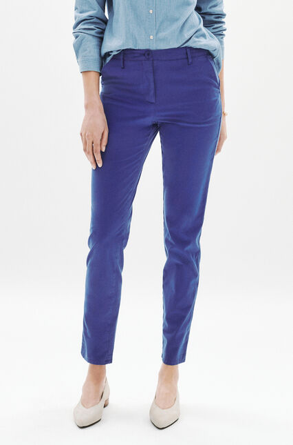 pantalon adelmo bleu electrique femme