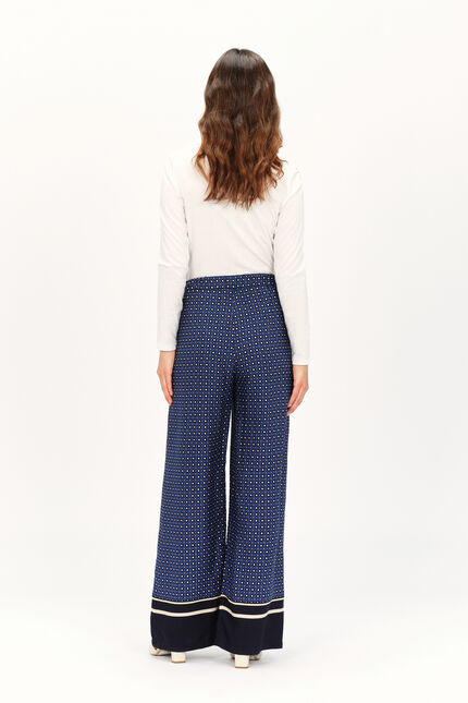 Pantalon pimeo bleu turquoise femme