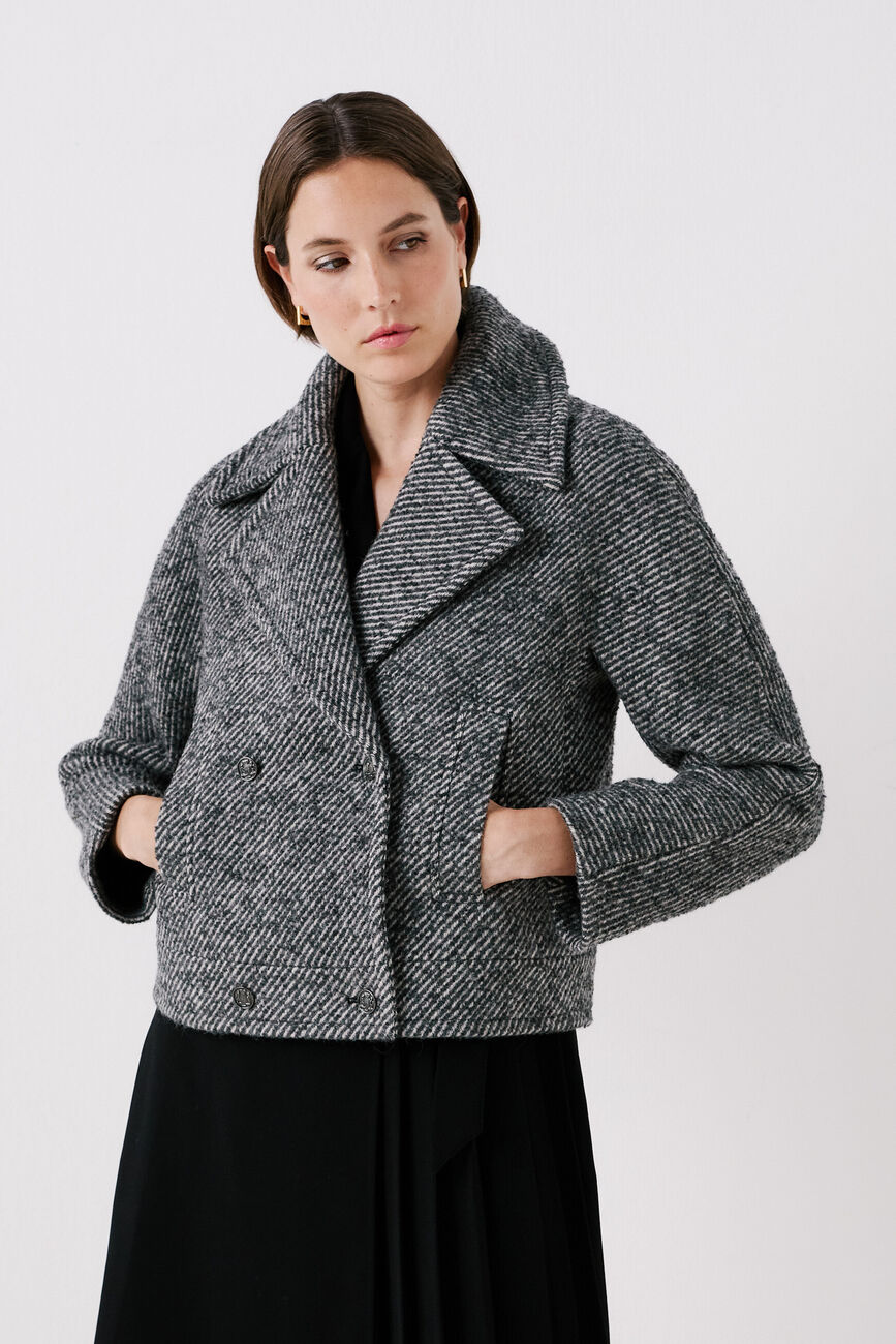 grisby coat grey woman