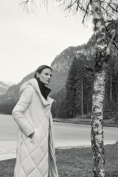 Doudoune grizzly ecru femme