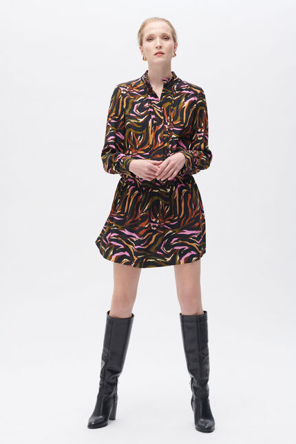 Sybil1 dress cognac brown woman